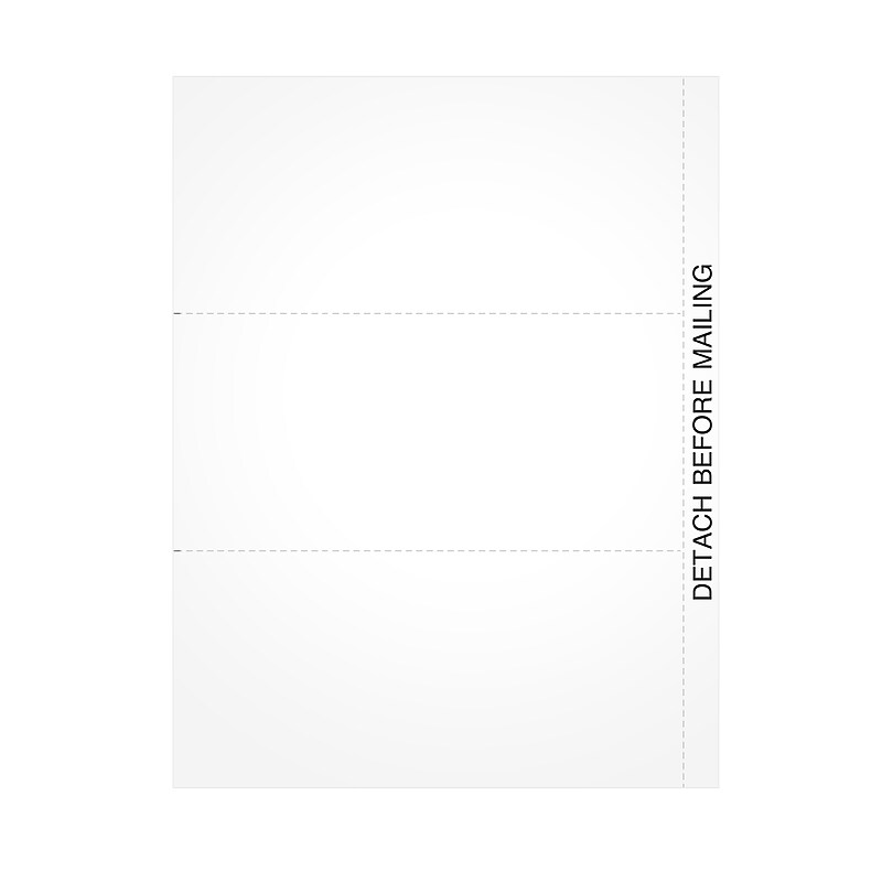 Adams 2024 W-2 or 1099 Blank 3-up Laser/Inkject Tax Forms, 102/pack (LB1099NB34) image 1