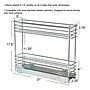 Household Essentials Glidez Steel Organizer, Chrome (HHC20521-1)~#|#~B9D12671-766A-4137-B9328827044F3862_sc7