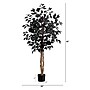 Nearly Natural Artificial Halloween Black Ficus Tree, 4' (T5135)~#|#~B9D6AF73-2C02-4AB3-979E8CF36621B0B2_sc7
