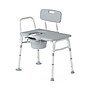 Medline Guardian Bariatric Shower Seat and Commode, Fixed Backrest, Back Rest, Aluminum Frame, 400 lb. Capacity (G3-101KBX1)~#|#~B9D88142-4206-4667-AD30131E3F1C93E4_sc7
