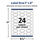 Avery Laser/Inkjet Oval Multipurpose Labels, 1" x 2", White, 600 Labels/Pack (94053)~#|#~B9E91122-9C61-4578-AB68CD072B9E1A2C_sc7