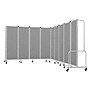 National Public Seating Robo Series 9-Panel Folding Mobile Room Divider, 72"H x 210"W, Grey Fabric (RDG6-9PT02)~#|#~B9EE6116-085D-4102-A4FBC204E418765A_sc7