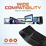 Delton KB200 & S12 Wireless Ergonomic Keyboard and Optical Mouse Combo, Black (DKMKITERG12-WB)~#|#~B9F0C4EF-343B-44B2-BF28A628E54C7048_sc7