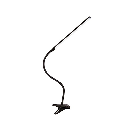 OttLite ClipOn LED Desk Lamp, 16.6", Black (CSJ37G5W) Staples
