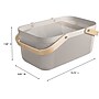 Simplify Large Mesh Storage Basket with Wooden Handle, Stone (30063-STONE-ST)~#|#~B9FCC68B-A4BD-4E49-BDB3F8C7AFB14F6E_sc7