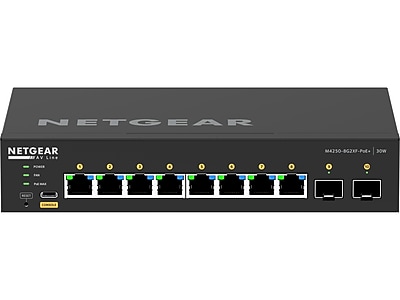 Netgear AV Line M4250 Series GSM4210PX Managed Desktop Ethernet Switch - Thumbnail 2