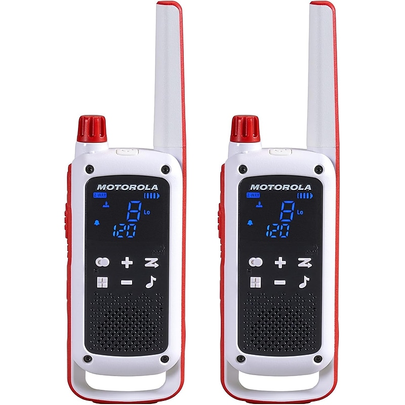 Motorola Talkabout Emergency 2-Way Radios, White (T478) image 1