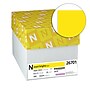 Exact Brights 8.5" x 11" Writing Paper, 20 lbs., Bright Yellow, 500 Sheets/Ream, 10/Ream (WAU26701CT)~#|#~BA058349-814E-4911-AD77DEFD885474A5_sc7