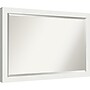 Amanti Art Vanity White Narrow Frame Wall Mirror, 27.5" x 39.5" (A42674593623)~#|#~BA0AF25D-4F77-4880-B46F7734410F8183_sc7