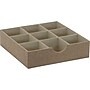 Household Essentials 9-Compartment Cardboard/Polyester Drawer Organizer, Tan (723-1)~#|#~BA0B4165-B3C8-4556-A4BAB950A7E4900E_sc7