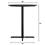Flash Furniture TopGuard 36" Round Wood Dining Table with X-Base, Black Faux Marble/Black Base (STRD36BMAT3030B)~#|#~BA1BF1EC-AFD5-4B98-BC32A9DF8063AF6E_sc7