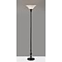 Adesso Claret Torchiere 72"H Black Floor Lamp with White Alabaster Glass Shade (3285-01)~#|#~BA1D5A22-53D1-4CAC-A5205F5622375D08_sc7