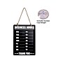 Excello Global Products Business Hours Indoor/Outdoor Hanging Chalkboard, 10" x 13.75", Black (EGP-HD-0311A-S)~#|#~BA1DC631-4992-443D-B5B4DE9D3069D1B2_sc7