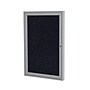 Ghent 3' H x 3' W Enclosed Recycled Rubber Bulletin Board with Satin Frame, 1 Door, Confetti (PA13636TR-CF)~#|#~BA210AAE-3E81-4370-8D70D5B2E862A7D5_sc7