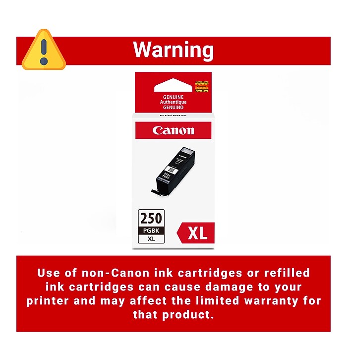 Canon 250XL Black High Yield Ink Cartridge (6432B001) | Staples