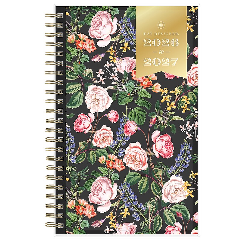 2026-2027 Blue Sky Day Designer 5" x 8" Academic Year Weekly & Monthly Planner, Plastic Cover, Ophelia (158163) image 1