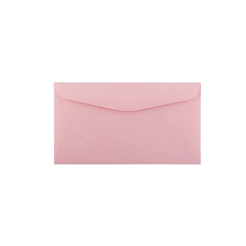 JAM Paper #6 Specialty Envelope, 3 5/8" x 6 1/2", Pastel Pink, 50/Pack (72660C) image 1