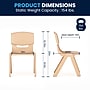 Flash Furniture Emmy Rectangular Activity Table Set, 23.625" x 47.25", Height Adjustable, Natural (YU06036RECTBLNA)~#|#~BA2FF3EF-6658-4FAA-9CA698B84DB31D60_sc7