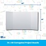 Flipside Tri-Fold Presentation Board, 14" x 40", Corrugated, White, 48/Carton (33314-48)~#|#~BA31F96F-0D97-405A-A6BB50368C87E4C6_sc7