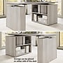 Bush Business Furniture Stratus 60"W Electric Adjustable Standing Desk with Bookcase, Platinum Gray (SUT005PG)~#|#~BA3336BC-1660-4E55-B890C0DE37827093_sc7