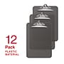 Staples Plastic Clipboard, Letter Size, Smoke, 12/Carton (11069CT)~#|#~BA37E089-7C26-4C36-B24D9067F214ECEC_sc7