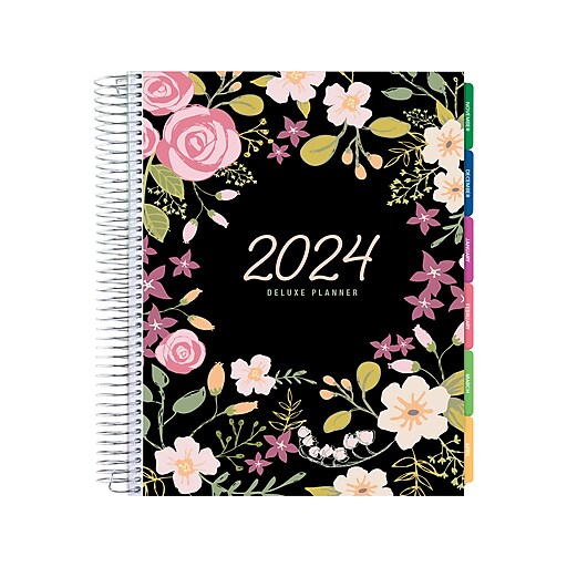 2024 Global Printed Products Deluxe Floral 8.5" x 11" Weekly & Monthly