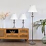 Lalia Home Perennial 60"/26" Gray Three-Piece Floor/Table Lamp Set with Bell Shades (LHS-1007-GY)~#|#~BA3D3B17-A388-42FA-9EA4CC13B783EAB1_sc7