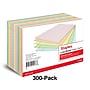 Staples 4" x 6" Index Cards, Lined, Assorted Colors, 300/Pack (TR51000)~#|#~BA410337-33A1-45F1-BE94FED7A667FE69_sc7