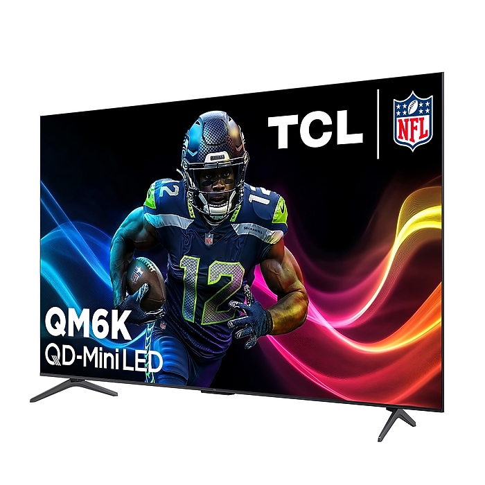 TCL 55'' QM6K Series QD-Mini LED QLED 4K UHD Smart TV with Google