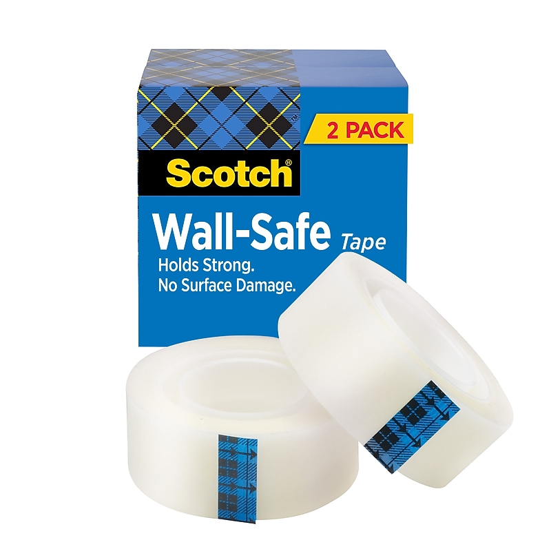 Scotch Invisible Clear Tape, 0.75" x 36 yds., 1" Core, 2 Rolls/Pack (811-2PK) image 1