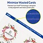 Avery Square Rounded Corners Integrated Cards, Matte White, 60/Pack (19479399841)~#|#~BA4A235B-66B1-47BE-BB7B88681FE9C896_sc7