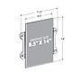 Azar Sign Holder, 11.5" x 14", Vertical, Wall Mounted, Clear, Acrylic, 2/Pack (106606)~#|#~BA4ACFD4-11B5-4D89-A61F79640E8B50E0_sc7