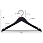 Nahanco Wood Clothes Hangers, Natural, 100/Carton (20017WBBH)~#|#~BA4C035B-72D8-4E9E-A5C085756166F570_sc7