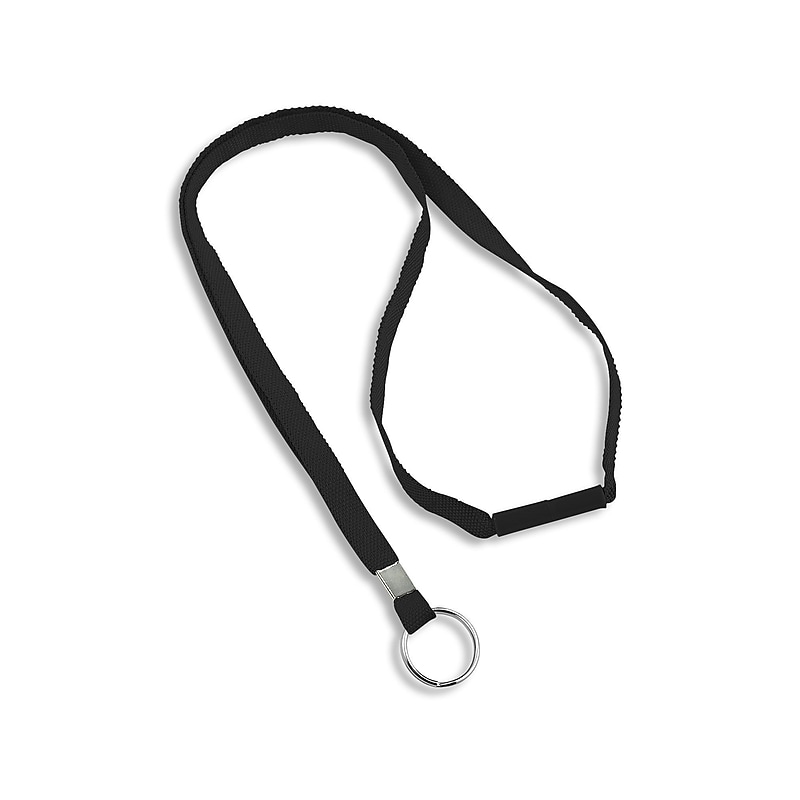 IDville Lanyards, Black, 25/Pack (1343500BKR31) image 1