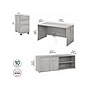 Bush Business Furniture Studio C 60"W Office Desk with Storage Return and Mobile File Cabinet, Platinum Gray (STC042PGSU)~#|#~BA4E5C5C-8AAC-4EB8-A66B3DE6AFF71B82_sc7