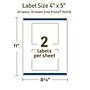 Avery Dissolvable Rectangle Multipurpose Labels, 4" x 5", Off-white, 20/Pack (94253)~#|#~BA5190F5-D084-450E-8C873FB2827E0608_sc7