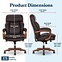 La-Z-Boy Colston Ergonomic Vegan Leather Swivel Executive Chair, Dark Brown (60120-DBRN)~#|#~BA53F636-8172-419F-9F2E2E6FFD82FA39_sc7