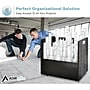 AdirOffice 50-Slot Mobile Roll File, 28.5"H x 30"W x 15.75"D, Black (626-BLK-KIT1)~#|#~BA5888C0-E456-4C30-805C387ABD8E7315_sc7