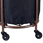 Household Essentials 64-Gallon Rolling Hamper, Polyester, Black (6421-1)~#|#~BA58BA53-344A-4387-9105EFEB4634BD13_sc7