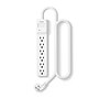 Staples TECH 6-Outlet 2-USB Port Surge Protector, 4', 1800 Joules, White (ST62769)~#|#~BA5A61ED-2947-4460-95F3FA3A24E801DA_sc7