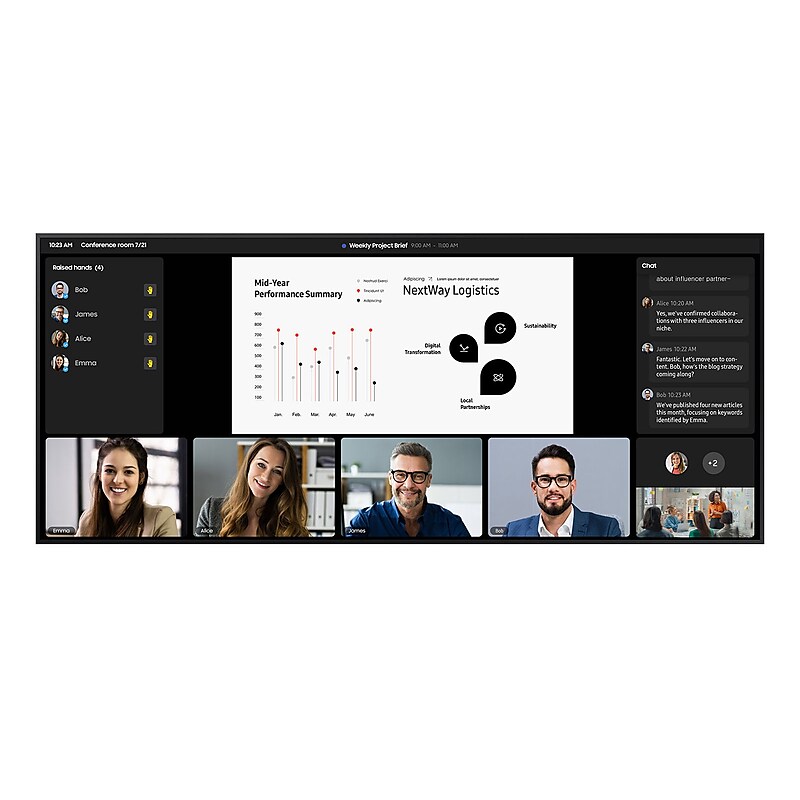 Samsung QPDX-5K Series 105" Wall Mountable Ultra-Wide Monitor for Digital Signage (QP105DX-5K) image 1