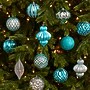 Nearly Natural Holiday Lux Shatterproof Blue Christmas Tree Ornament Set, 100mm, 12/Set (D1004-BL)~#|#~BA5D6E46-0560-46DF-BE35DE362EBCA988_sc7