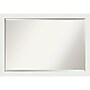 Amanti Art Vanity White Narrow Frame Wall Mirror, 27.5" x 39.5" (A42674593623)~#|#~BA61B74B-5709-466D-B0063B0783AC7D6F_sc7