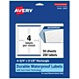 Avery Laser/Inkjet Rectangle Waterproof Multipurpose Labels, 3.5"  x 4.75", White, 200/Box (94127)~#|#~BA62F515-4FE7-48CD-BF09DD3474FD24E2_sc7
