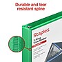 Staples 1" 3-Ring View Binders, D-Ring, Green (58656)~#|#~BA63A204-D905-4311-994CD33003313B3A_sc7
