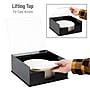 Mind Reader Plastic Paper Plate Holder Covered Dispenser with Lid, Black/Clear (PSTOR-BLK)~#|#~BA655573-A560-4D81-8DCC701065AF9638_sc7