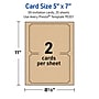 Avery Integrated Cards, 5" x 7", Matte Kraft Brown, 50/Pack (95351)~#|#~BA661DC7-CB77-463C-85BBD8FA5A7B69FC_sc7