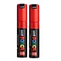 POSCA PC-8K Water Based Paint Marker, Broad Chisel Tip, Red, 2/Pack (UBCPC8KRED-2)~#|#~BA6710C9-5D6A-4885-941178990881DC0E_sc7