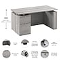 Bush Business Furniture Stratus 60"W Electric Adjustable Standing Desk with File Cabinet, Platinum Gray (SUT007PG)~#|#~BA6A6697-E65D-4BB6-8CF50550EA54B2E3_sc7