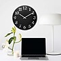 Infinity Instruments Vogue Wall Clock, 12"Dia. (13392BK)~#|#~BA737286-22E0-4FB5-807797ACA4A62BC1_sc7